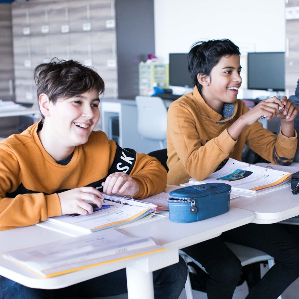 Leerlingen STEM-wetenschappen in de klas